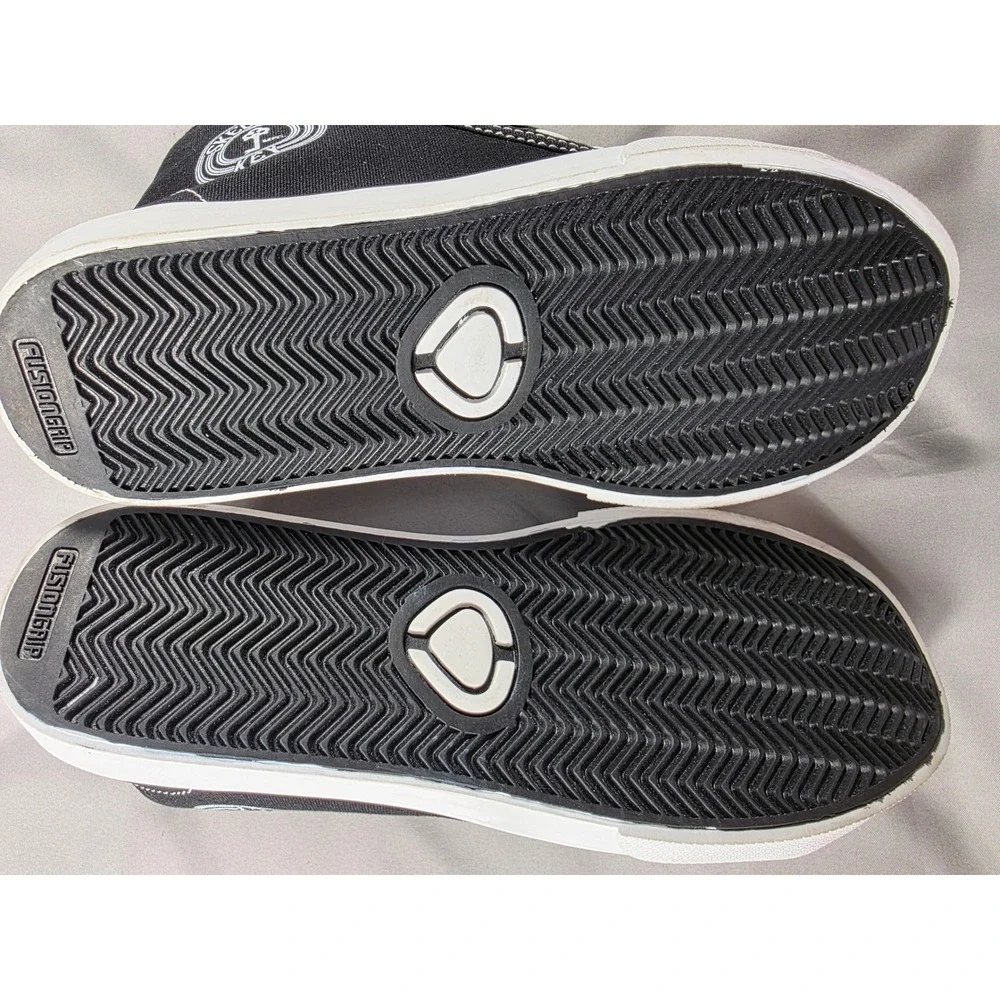 C1RCA Gravel Skeleton Key High Top Sneakers Mens 6 Black White Skate Shoes NEW